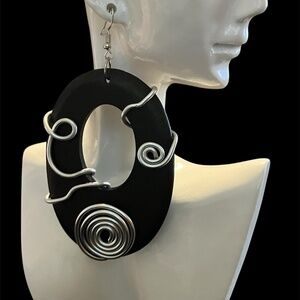 Wood and Wire earrings
